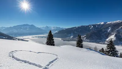 Winterlandschaft von Zell am See-Kaprun
