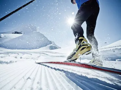 Langläufer auf dem Gletscher am Kitzsteinhorn © ideenwerk werbeagentur gmbh