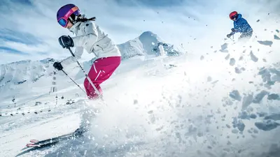 Skifahrer am Kitzsteinhorn