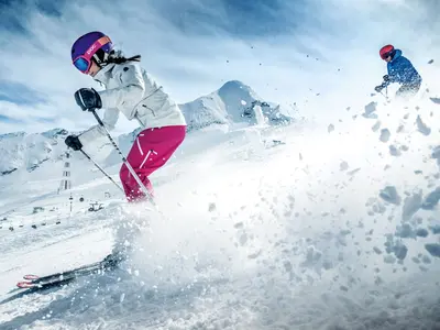 Skifahrer am Kitzsteinhorn © Gletscherbahnen Kaprun AG