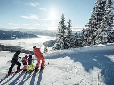 Ausblick vom Familienskiberg Schmittenhöhe © Zell am See - Kaprun Tourismus