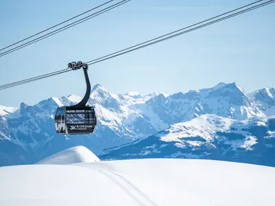 Panorama-Ausblick aus der 3K Konnection Seilbahn © Zell am See - Kaprun Tourismus