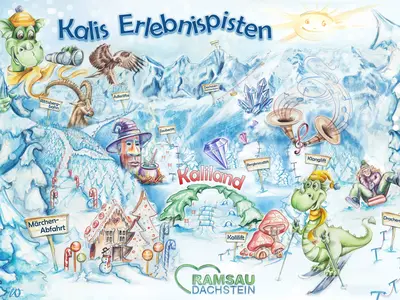 Pistenplan Ramsau-Dachstein - Ski amadé