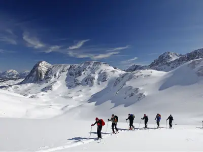 Die Dachsteinüberquerung im Skigebiet Ramsau-Dachstein © Skiregion Ramsau am Dachstein