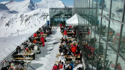 Bergrestaurant Eissee auf 2.800 Metern Seehöhe
