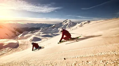Skifahren auf der Hochjoch Totale