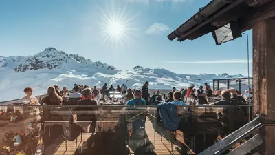 Einkehr auf der Vinnova Terrasse