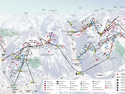 Pistenplan Silvretta Montafon