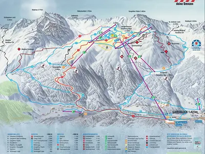Pistenplan Gargellen