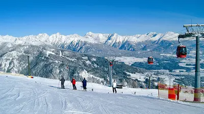 Von der Skipiste hat man ein beeindruckendes Panorama.