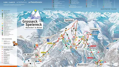 Pistenplan Großeck-Speiereck