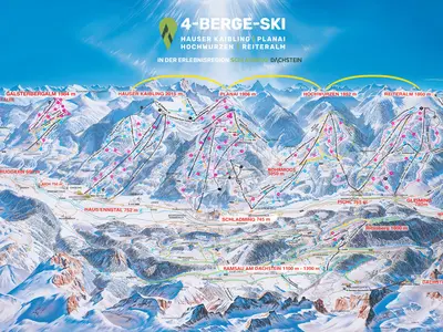 Pistenplan Hauser Kaibling - Ski amadé