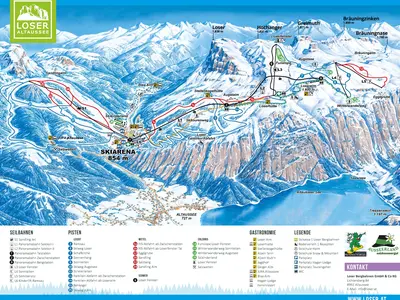 Pistenplan Loser-Altaussee