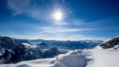 Skifahren am Loser bei schönstem Wetter
