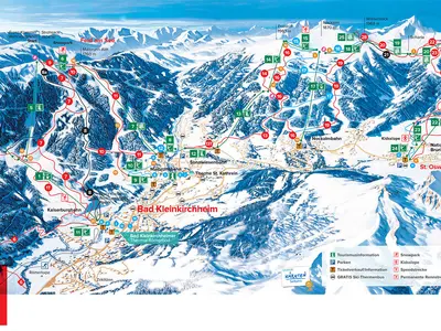 Pistenplan Bad Kleinkirchheim - St. Oswald