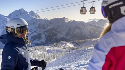 Im Skigebiet Nassfeld