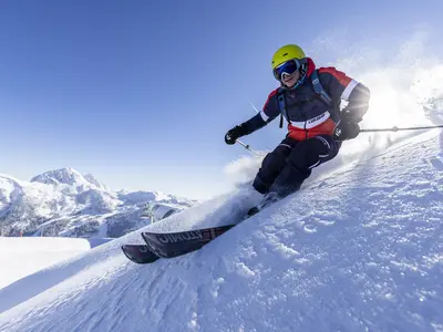 Das Nassfeld gilt als sehr schneereich und bietet abseits der Pisten viele Möglichkeiten © Martin Lugger