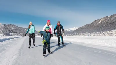 Eislaufen auf dem Weissensee