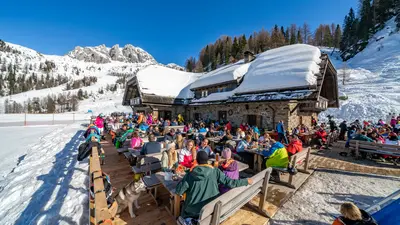 Hütte im Skigebiet Nassfeld