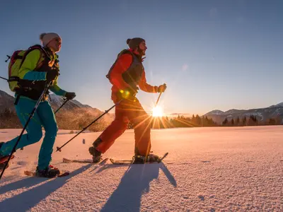 Schneeschuhwanderer am Nassfeld © Michael Stabentheiner
