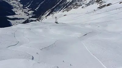 Breite Pisten im Skigebiet Ankogel