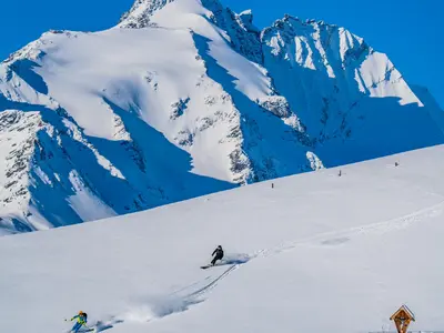 Freeriden vor dem Großglockner © Grossglockner Bergbahnen Touristik GmbH