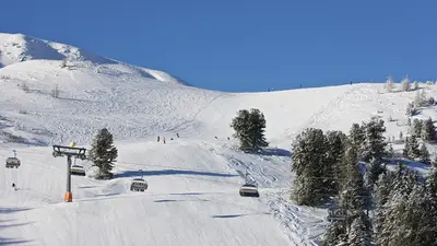 Blick auf eine Piste