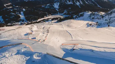 Blick auf die Pisten der Turracher Höhe