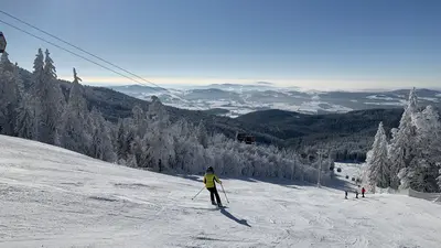 Skifahrer am Hochficht