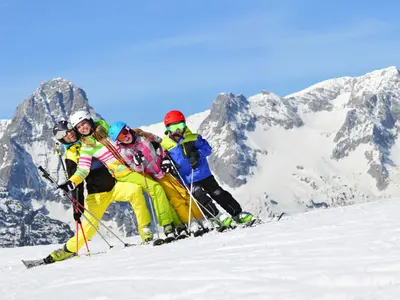 Skigruppe auf dem Hinterstoder © OÖT Röbl