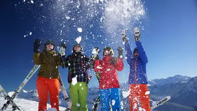 Skifahrer in Andelsbuch