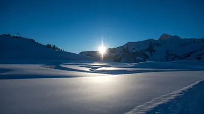 Sonnenaufgang in Damüls