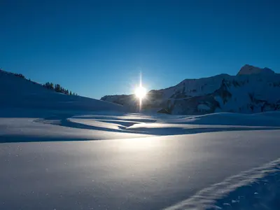 Sonnenaufgang in Damüls © Damüls - Faschina Tourismus