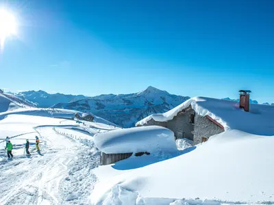 Winterlandschaft im Skigebiet Damüls Mellau © Damüls - Faschina Tourismus