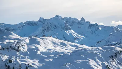 Skigebiet Warth-Schröcken mit Lechquellengebirge