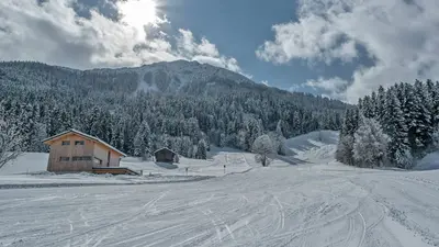 Piste im Skigebiet Raggal