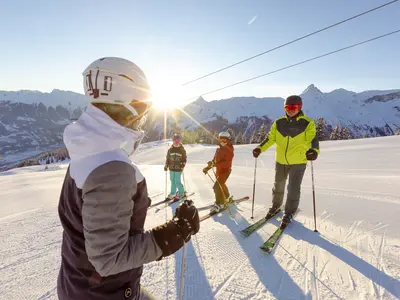 Skifahren mit der Familie am Erlebnisberg © Golm Silvretta Lünersee Tourismus GmbH, Stefan Kothner