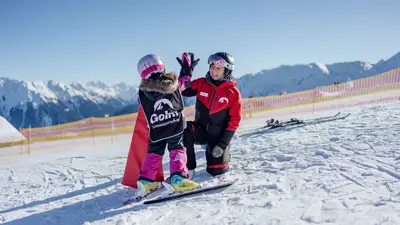 Skifahren lernen am Golm