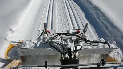 Frisch gespurte Loipe