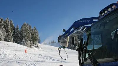 Pistenfahrzeug am Kristberg