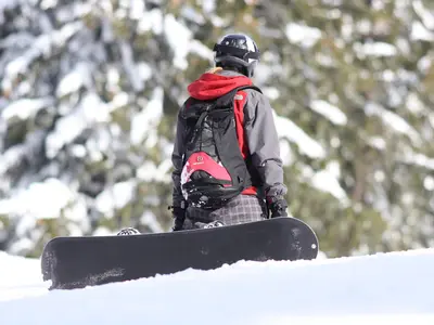 Snowboarder am Kristberg © Kristbergbahn