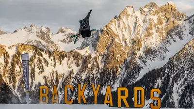 Skifahrer im Funpark Brandnertal