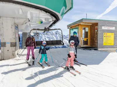 Ausstieg am Sessellift im Brandnertal © Bergbahnen Brandnertal