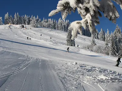 Piste im Skigebiet Bödele © Schwarzenberg Tourismus