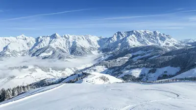 Winterpanorama in der Region Hochkönig