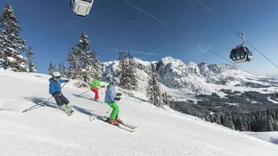 Familien Skifahren in der Region Hochkönig