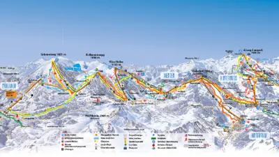 Pistenplan Hochkönig