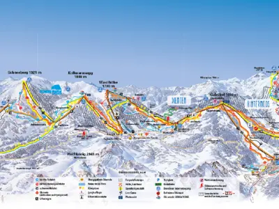 Pistenplan Hochkönig - Ski amadé