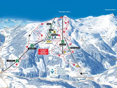 Pistenplan Skizentrum Sillian Hochpustertal