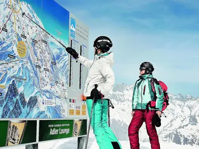 Blick auf den Pistenplan des größten Skigebiets in Osttirol © schultz-ski.at